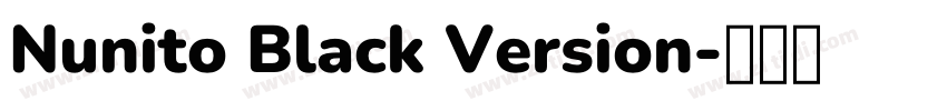 Nunito Black Version字体转换